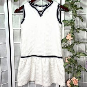 Janie and Jack White Dress with Black Trim